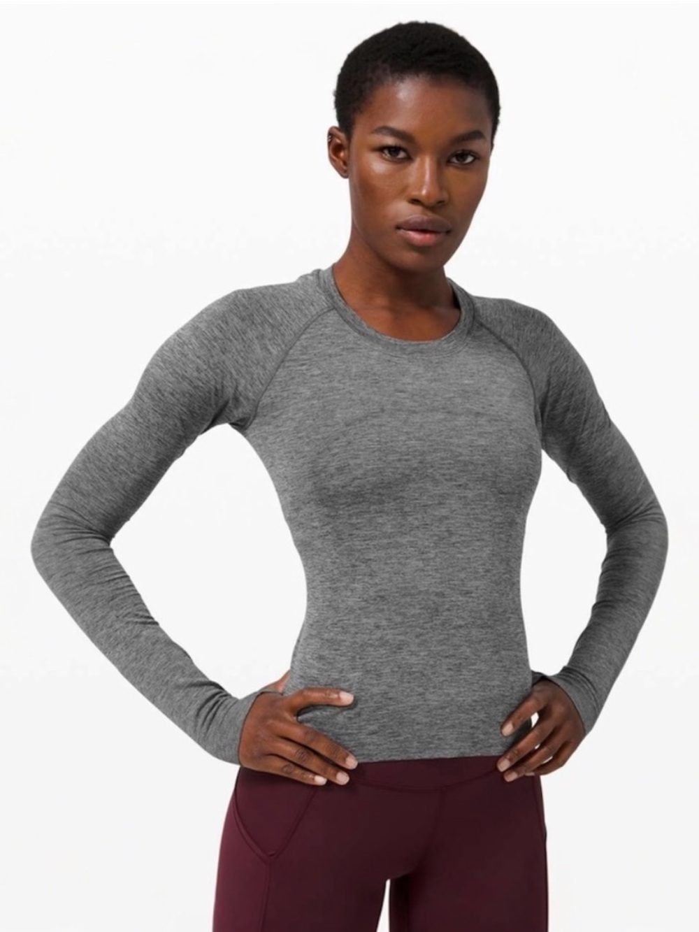 Swiftly Tech Long Sleeve 2.0 *Race Length
Color: Graphite Grey/Silver Drop
